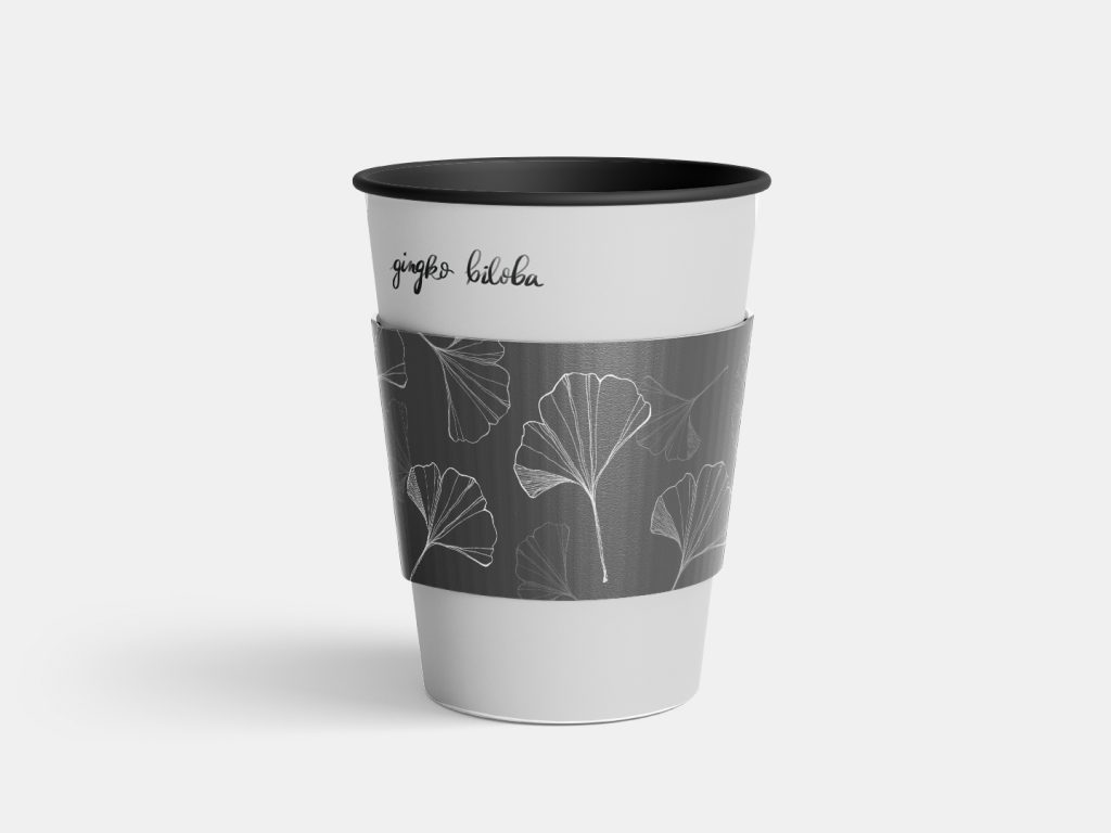 Gingko biloba mintás pohár