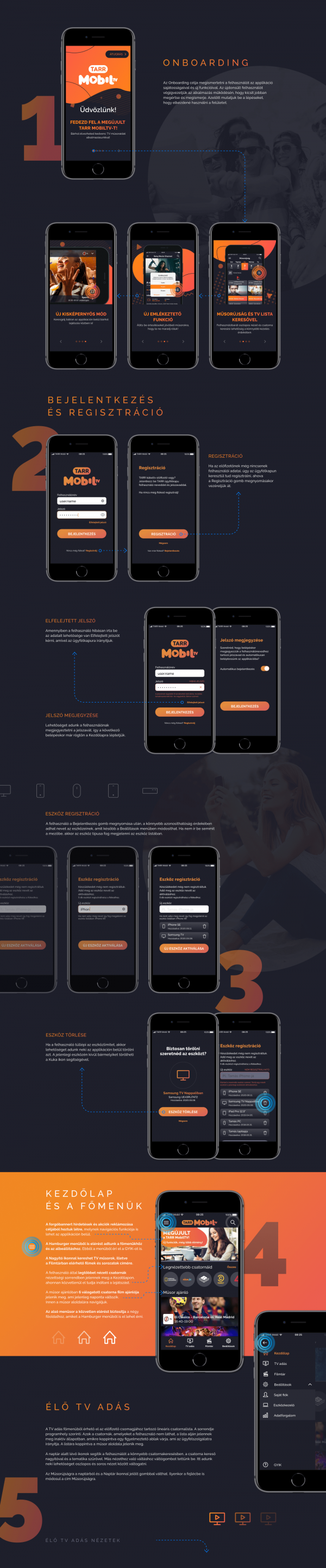 OTT applikáció UI design - Vesztergombi Tícia